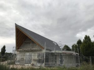 Zimmerer- und Dachdeckerarbeiten – Trauerhalle Mommenheim