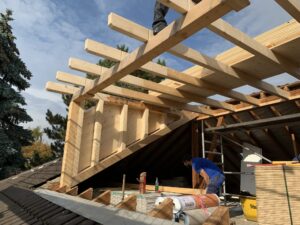 Zimmerer-, Dach- und Spenglerarbeiten einer Gaube – Immobilie Bechtheim